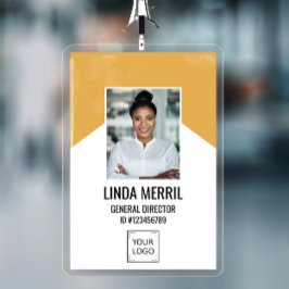 写真の従業員の会社のロゴのセキュリ企業のティ バッジ