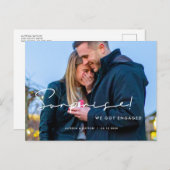 写真の得驚き婚約した 案内ポストカード (正面/裏面)