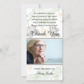 写真の悔やみや弔慰の記念物は紅葉感謝していしています サンキューカード (正面)