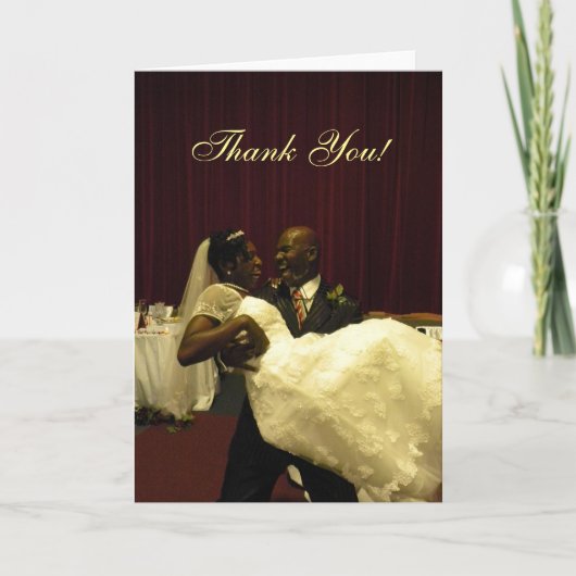 写真の感謝カード サンキューカード (正面)