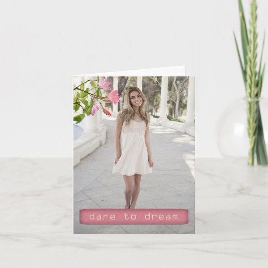 写真の感謝カード サンキューカード (正面)