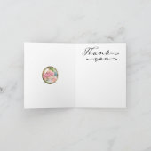 写真の感謝カード サンキューカード (内部)