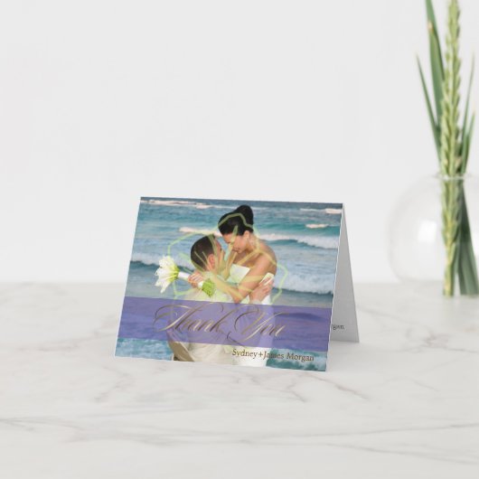 写真の感謝カード サンキューカード (正面)