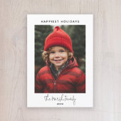 写真の手書きクリスマスボモダンーホドット シーズンカード