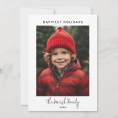 写真の手書きクリスマスボモダンーホドット シーズンカード (正面)