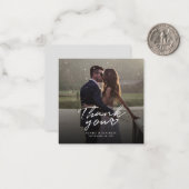 写真の手書き結婚お礼ノートカード ノートカード (正面/裏面インサイチュ)