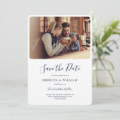 写真の手書き結婚式の日付を保存 セーブザデート (スタンド正面)