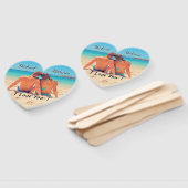 写真の手結婚のファン名前をカスタムする文字 ハンドファン (組立なし)