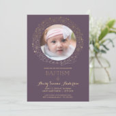 写真の招待状に洗礼を施す洗礼女の子 招待状 (スタンド正面)