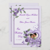 写真の招待状5x7を結婚するデキセドリン錠 招待状 (正面/裏面)