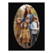 写真の拡大楕円テンプレートフレーム準備完了 フォトプリント            (正面)