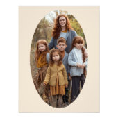 写真の拡大楕円テンプレートフレーム準備完了 フォトプリント            (正面)