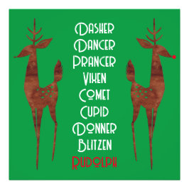 写真の拡大 – サンタのトナカイ – ルドルフ フォトプリント           