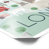 写真の拡大 – レトロLondon England フォトプリント (角)