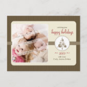 写真の挨拶の郵便はがき:: モダンなむらがある木L6 シーズンポストカード (正面)