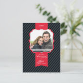 写真の挨拶の郵便はがき:: 折りえり4P シーズンポストカード (スタンド正面)