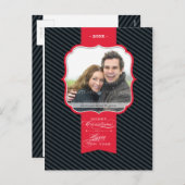 写真の挨拶の郵便はがき:: 折りえり4P シーズンポストカード (正面/裏面)