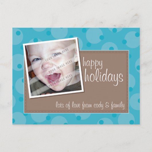 写真の挨拶の郵便はがき:: 生意気な斑点を付けられた11 シーズンポストカード (正面)