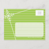 写真の挨拶の郵便はがき:: 雪片の解剖P1 シーズンポストカード (裏面)