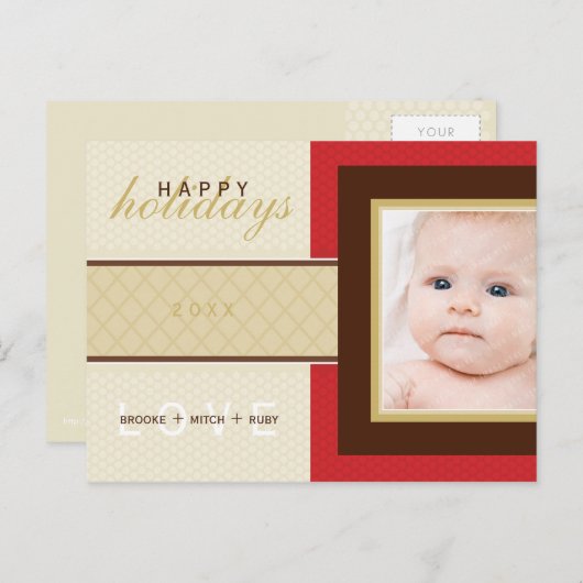 写真の挨拶はがき :: スウィートネス４ シーズンポストカード (正面/裏面)