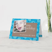 写真の挨拶状:: 生意気な斑点を付けられた9 シーズンカード (正面)