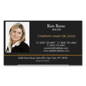 写真の挿入エスティ実在スの追加プロフェッショナル マグネット名刺 (正面)