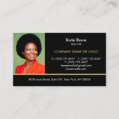 写真の挿入エスティ実在スの追加プロフェッショナル 名刺 (正面)