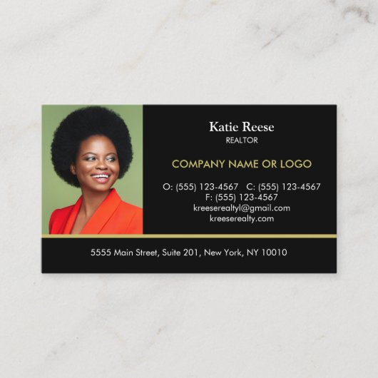 写真の挿入エスティ実在スの追加プロフェッショナル 名刺 (正面)