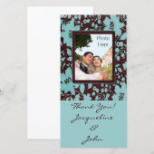 写真の挿入カード～ありがとうご結婚ざいます写真カード サンキューカード (正面/裏面)