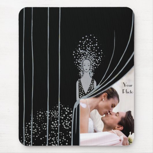 写真の挿入物のカーテンのファッションプレートの新しい マウスパッド (正面)