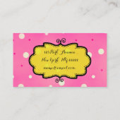 写真の挿入/止め玉 – 名刺 エンクロージャーカード (裏面)