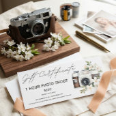 写真の撮影セッション伝票証明書