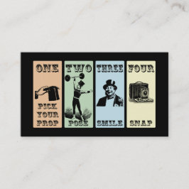 写真の支柱の印 名刺