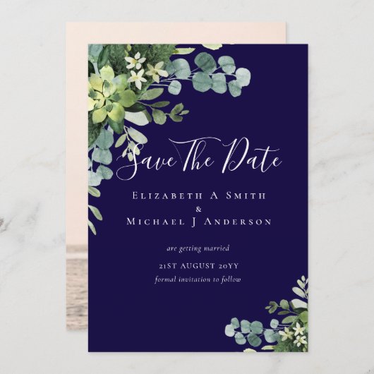 写真の救結果ユーカリ緑葉の (正面/裏面)