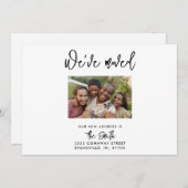 写真の新しいアドレスの移動アナウンスメントカード (正面/裏面)