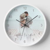 写真の新しい数字を覚える 壁時計 (正面)