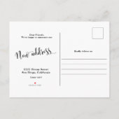 写真の新しい自宅住所、お知らせポストカード 案内ポストカード (裏面)