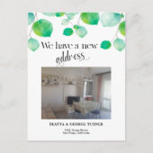 写真の新しい自宅住所、お知らせポストカード 案内ポストカード (正面)