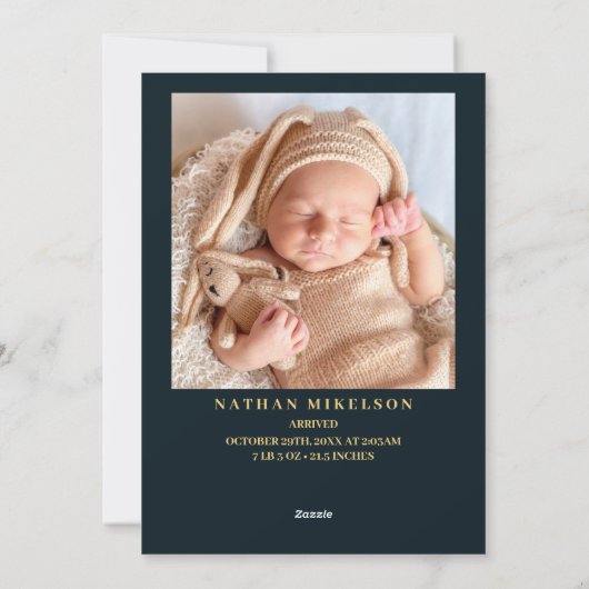 写真の方が写真の方がメリー誕生 シーズンカード (裏面)