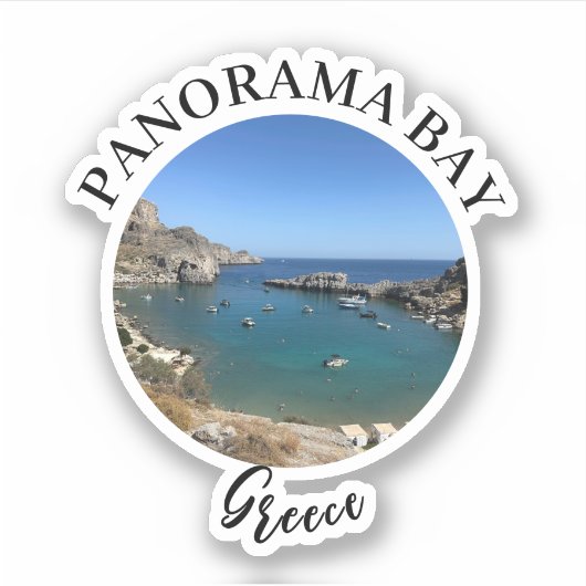 写真の旅行観光の場所 シール (正面)