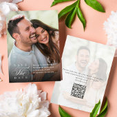 写真の日付のタイポグラフィスエレガントクリプトの保存 セーブザデート