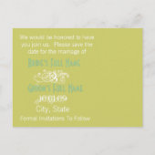 写真の日付の保存 案内ポストカード (裏面)