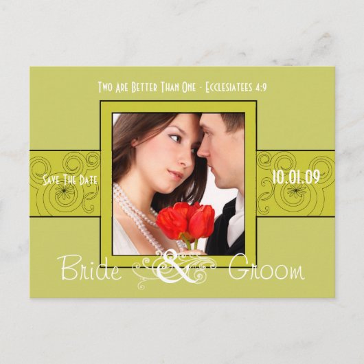 写真の日付の保存 案内ポストカード (正面)