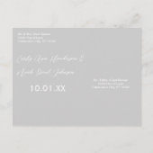 写真の日付の保存 案内ポストカード (裏面)