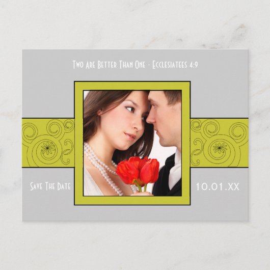 写真の日付の保存 案内ポストカード (正面)