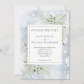 写真の日付の変更Greeneryの葉冬 セーブザデート (正面)