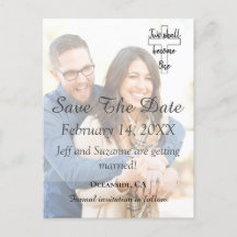 写真の日付の婚約告知の保存