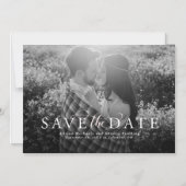 写真の日付を保エレガント存 マグネット招待状 (正面)