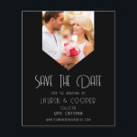写真の日付を保スタイリッシュモダンシンプル管結婚する チラシ<br><div class="desc">日付を保存スタイリッシュモダンシンプルお気に入りの文字の写真と書のスクリプトタイポグラフィの「日付を保存すモダンる」を備えている。結婚式、誕生日、ベビーシャワー、記念日お祝い、パーティーに最適。©Evco Studio www.zazzle.com/store/evcostudioによる設計</div>