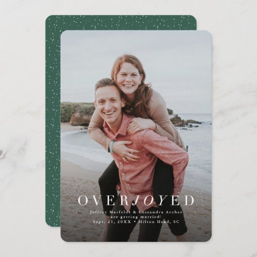 写真の日付を保存する過激な垂直の休日 セーブザデート (正面/裏面)